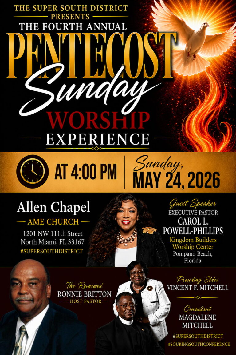 4th Annual Super South District Pentecost Sunday Worship Experience!