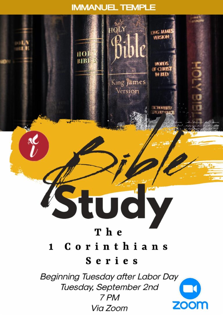 Bible Study Starting in September